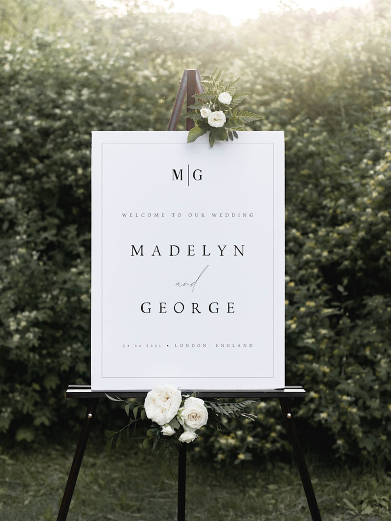 Wedding Welcome Sign Modern Wedding Signage